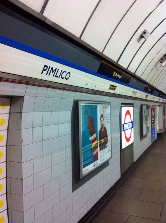 A photo of Pimlico Station
