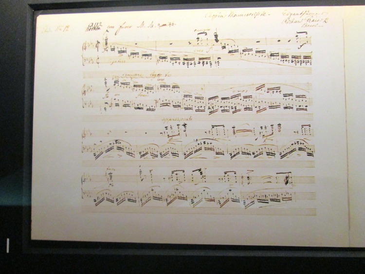 Chopin's hand manuscript for the Revolutionary Etude