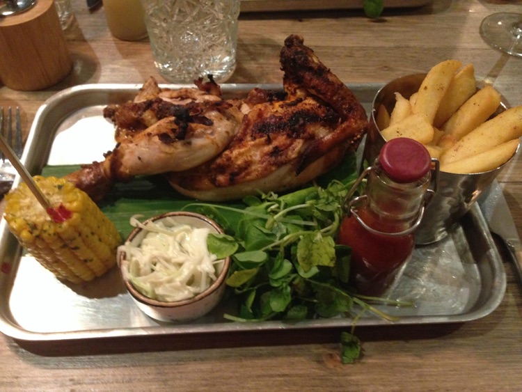 Half a roast chicken...