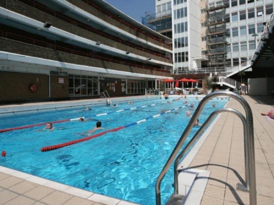 Oasis outdoor heated pool, in the heart of London.