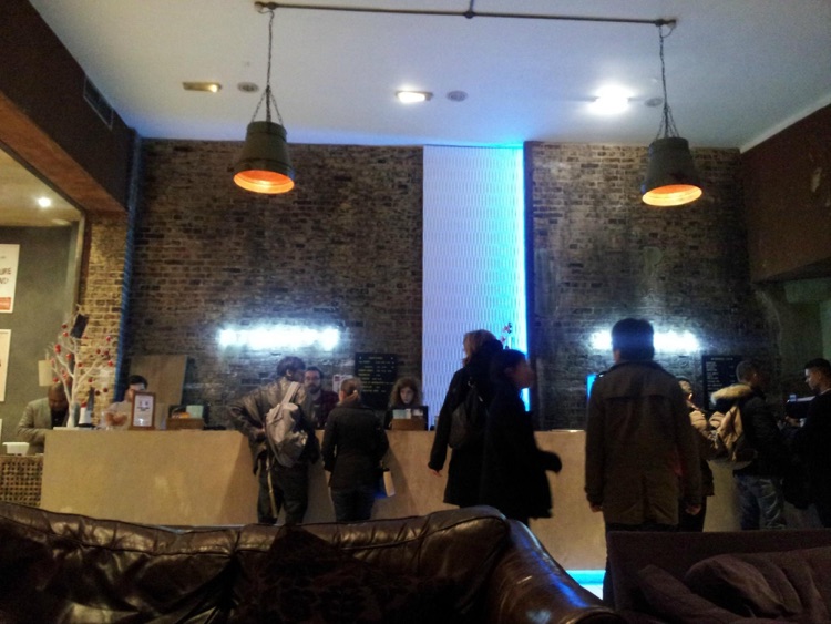 The comfortable cafe area