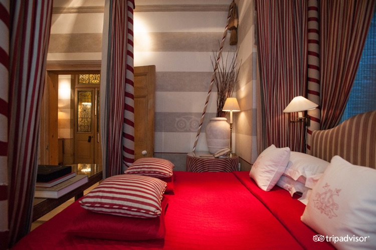 Bedroom in the Top Suite 007 at the Blakes Hotel