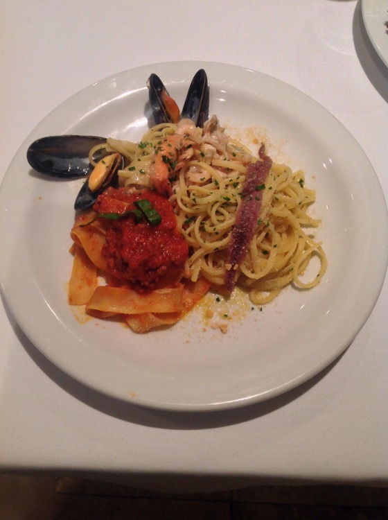 Special pasta which the manager made for us!