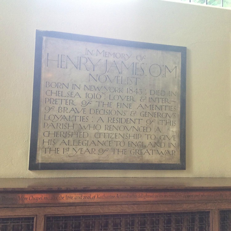 Henry James' gravestone
