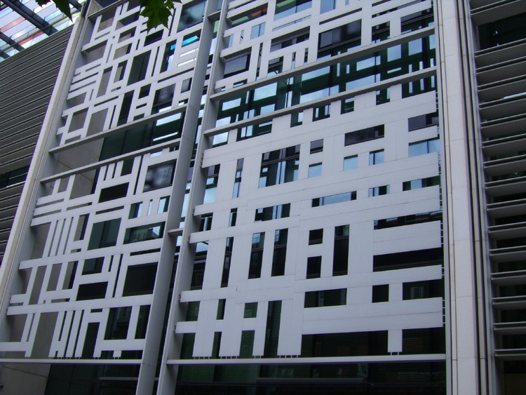 Aluminium Sculpture Home Office Building Front Door. No Admittance to the Building is Possible.