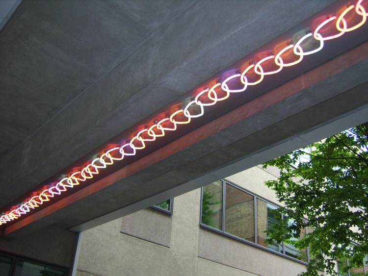 Hope Office Building, Neon Sculpture. Underpass !