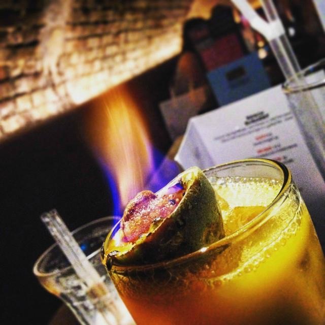 Flamin' Zombie Cocktail (Actually on fire)