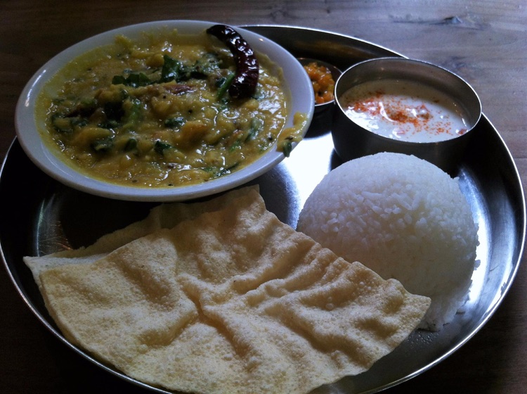 Cheera :dahl with spinach
