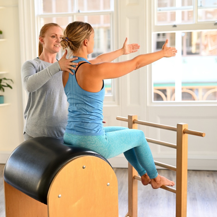 Rehabilitation on the Pilates Ladder Barrel