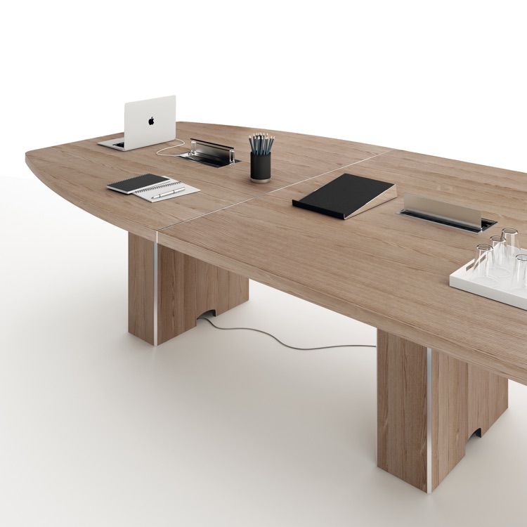 ATTIVA BOAT SHAPED BOARDROOM TABLES