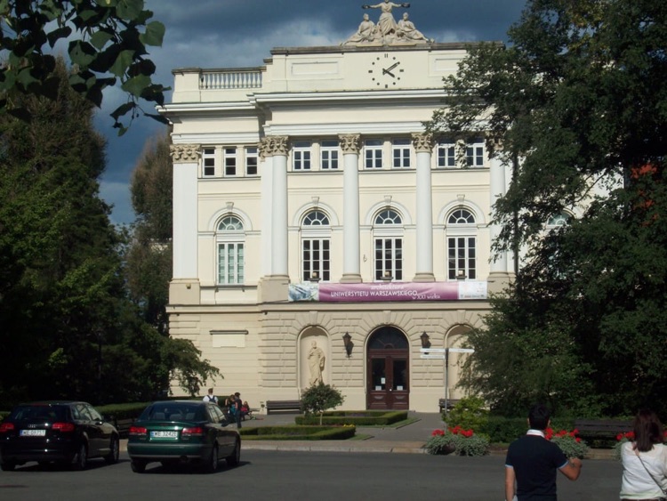 A photo of Warsaw University Old Library