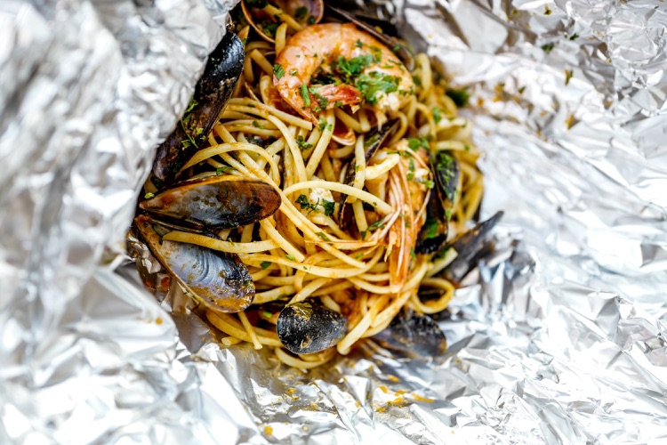 Linguine seafood