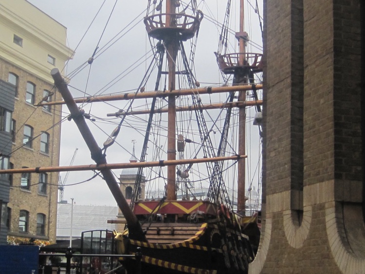 The Golden Hind nearby