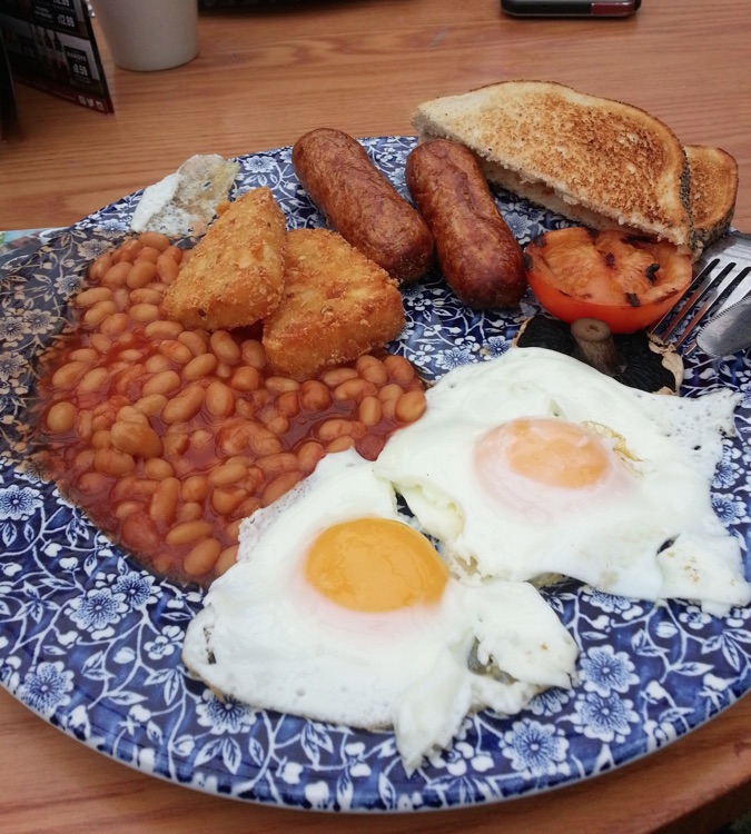 Regular vege breakfast