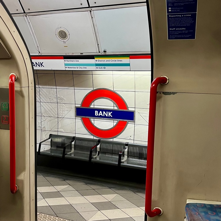 A photo of Bank Station