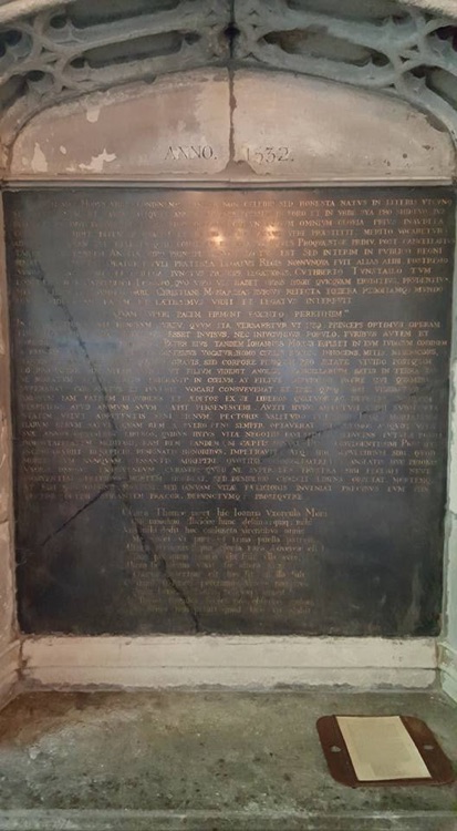 More tomb with Latin inscription