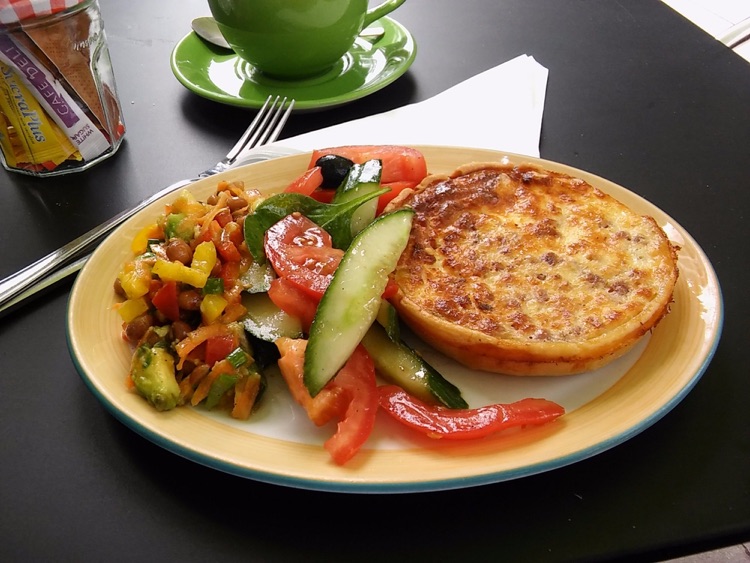 Colourful and Tasty Quiche and Salad