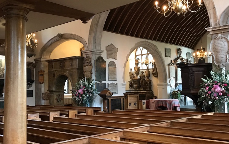 Cross View Showing Triumphal Arch