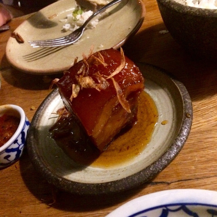 Succulent pork belly!