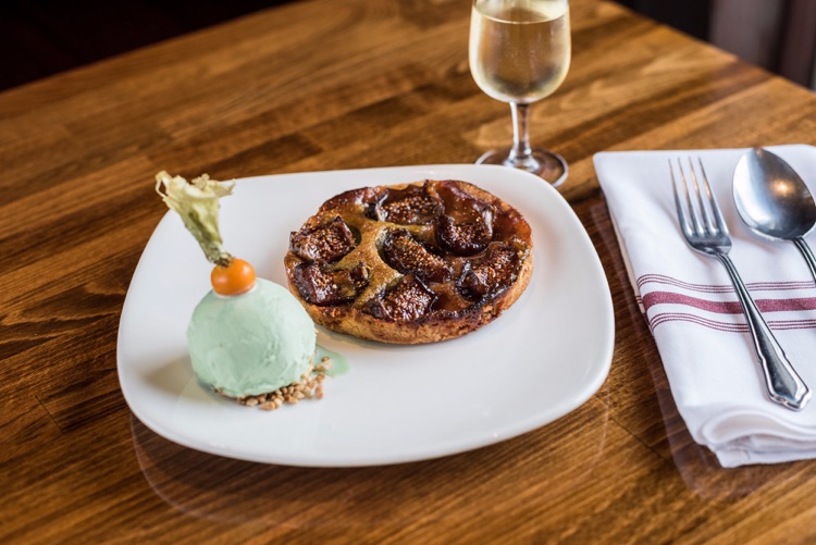 Fig Shortbread Tart - Pistachio Ice-cream