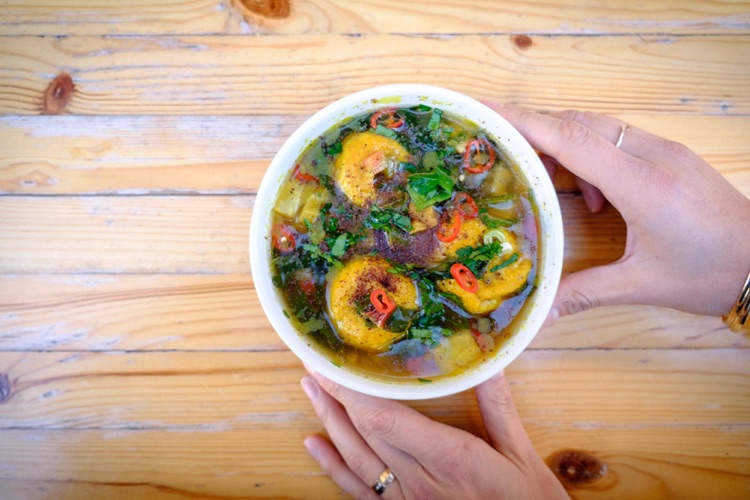 Lemon chard soup