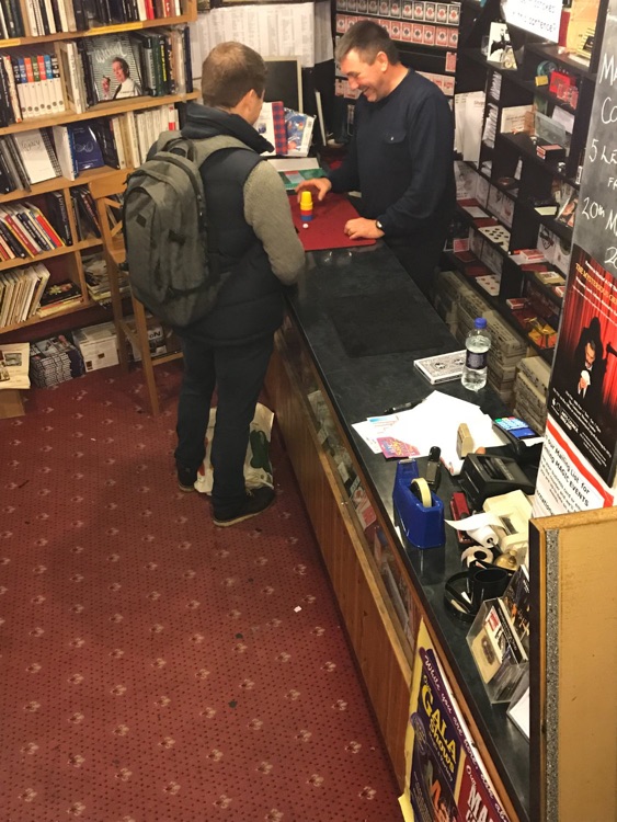 Customer looking to learn a new magic trick.