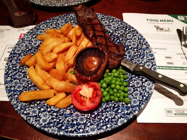 Goodmans Field - Steak for dinner