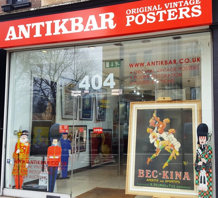 AntikBar Poster Gallery 404 King's Road Chelsea London