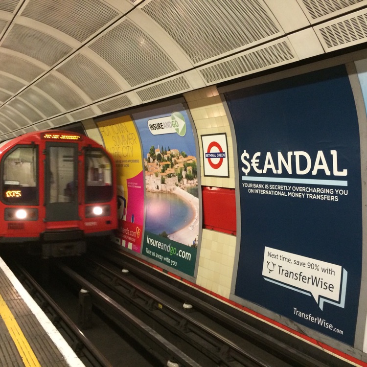 A photo of Bethnal Green Station