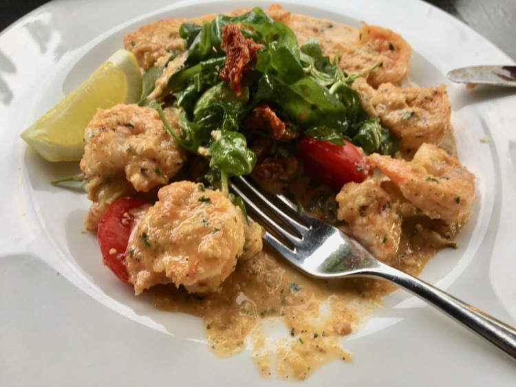 King Prawns, rocket, dried tomato & chilli