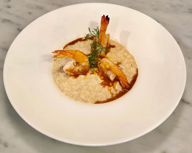 Prawn and lemon risotto