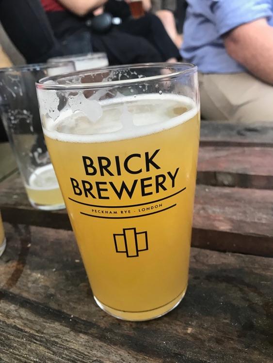 Brick beer glass