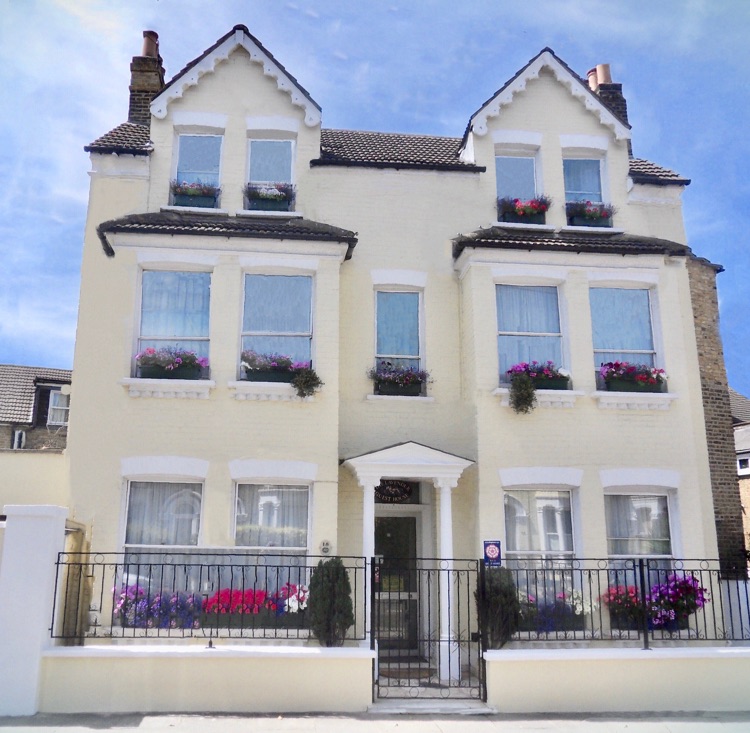 Outside photo our traditional Victorian house.