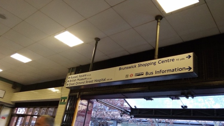 A photo of Russell Square Station