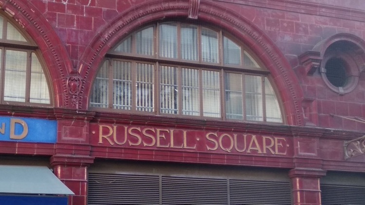 A photo of Russell Square Station