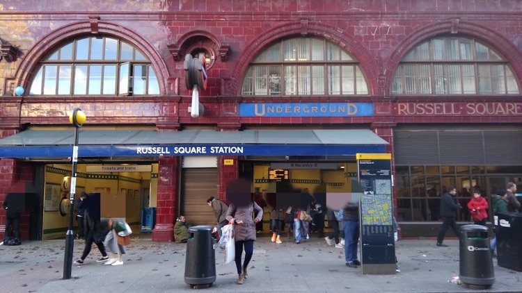 A photo of Russell Square Station