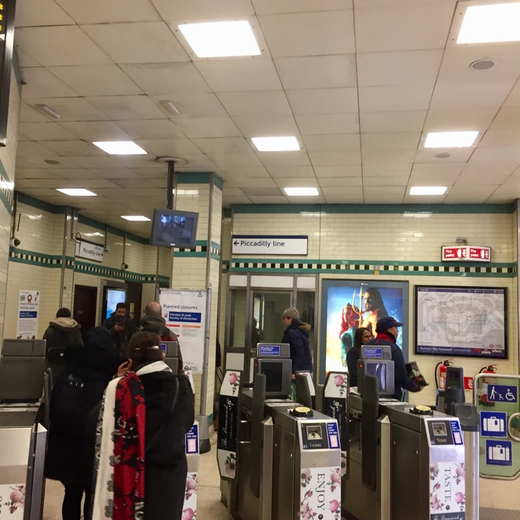 A photo of Russell Square Station