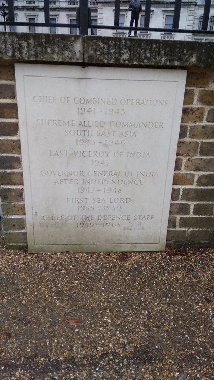 A photo of Admiral of the Fleet Earl Mountbatten of Burma Statue