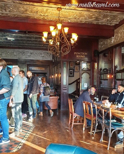 Inside the pub