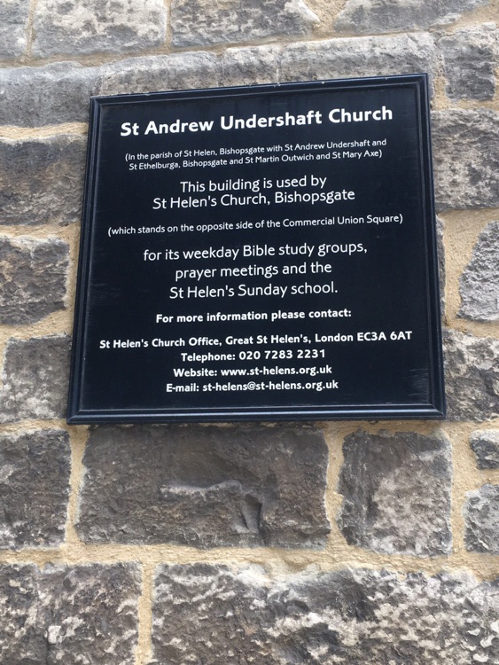 A photo of St Andrew Undershaft