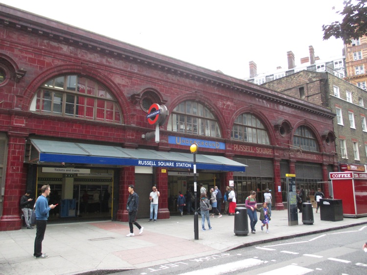 A photo of Russell Square Station