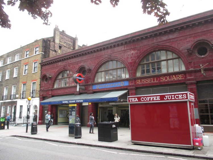 A photo of Russell Square Station