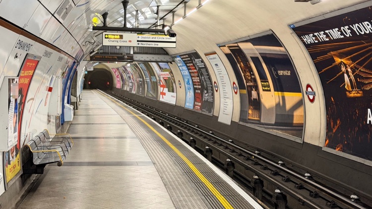 A photo of Embankment Station