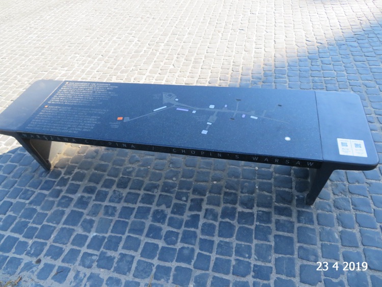 The bench near the Warsaw Uprising Monument