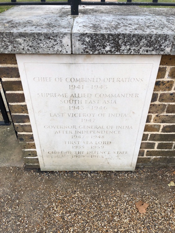 A photo of Admiral of the Fleet Earl Mountbatten of Burma Statue