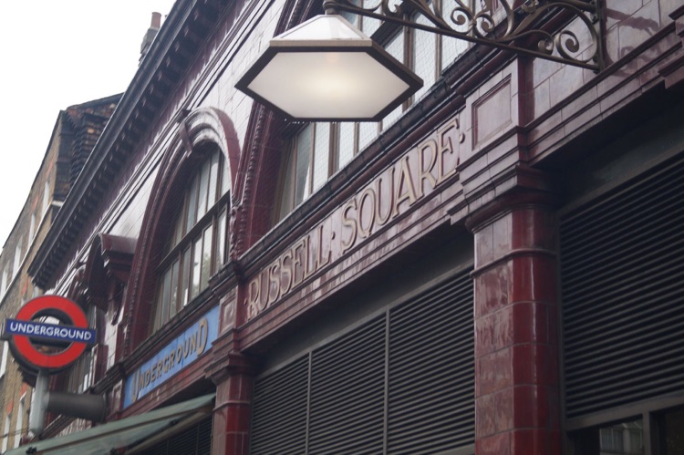 A photo of Russell Square Station