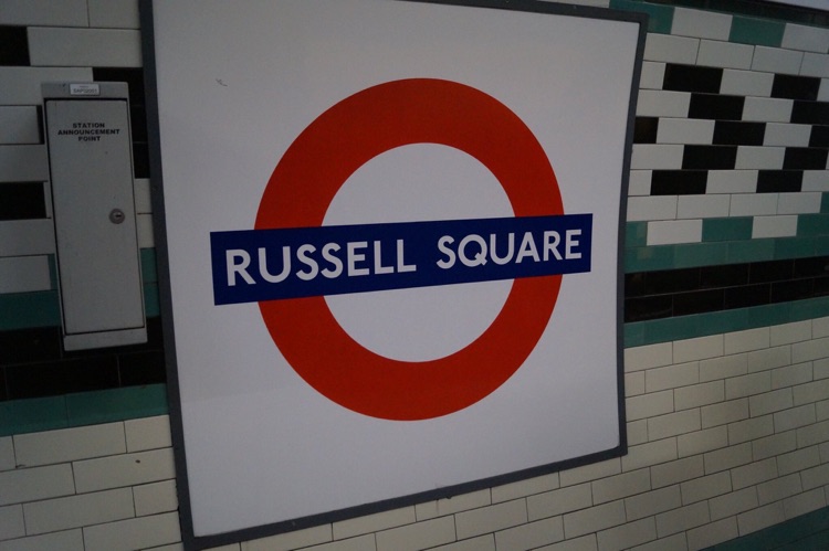 A photo of Russell Square Station