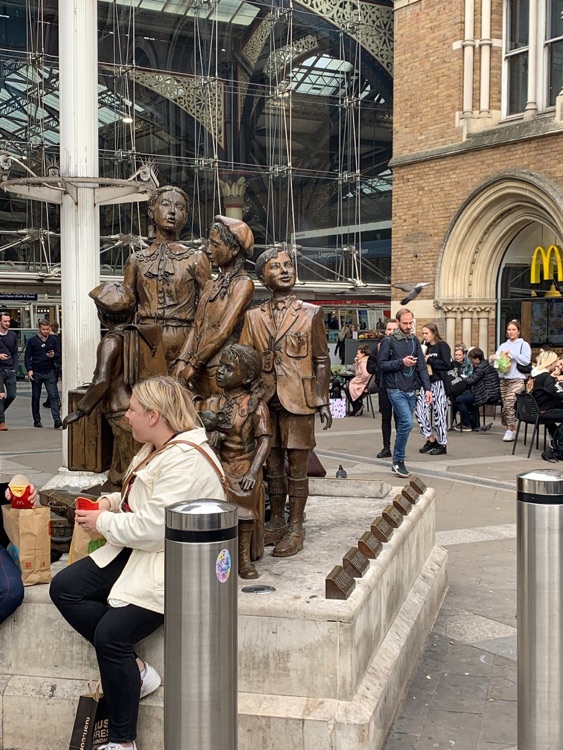 A photo of Kindertransport-The Arrival Memorial