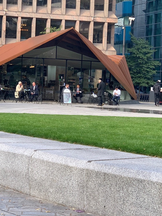 A photo of Aldgate Square