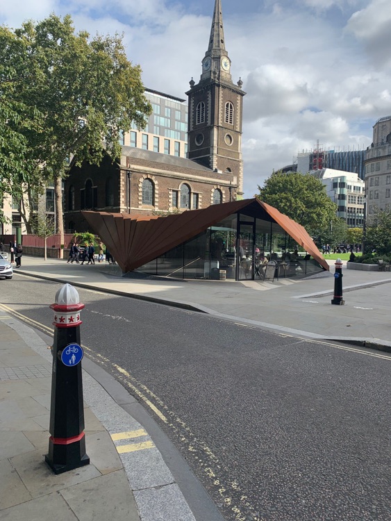 A photo of Aldgate Square